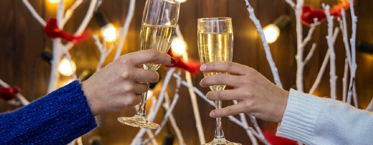 two women toasting champagne glasses, representing firefish winning the new consumer insight award for the 2nd time